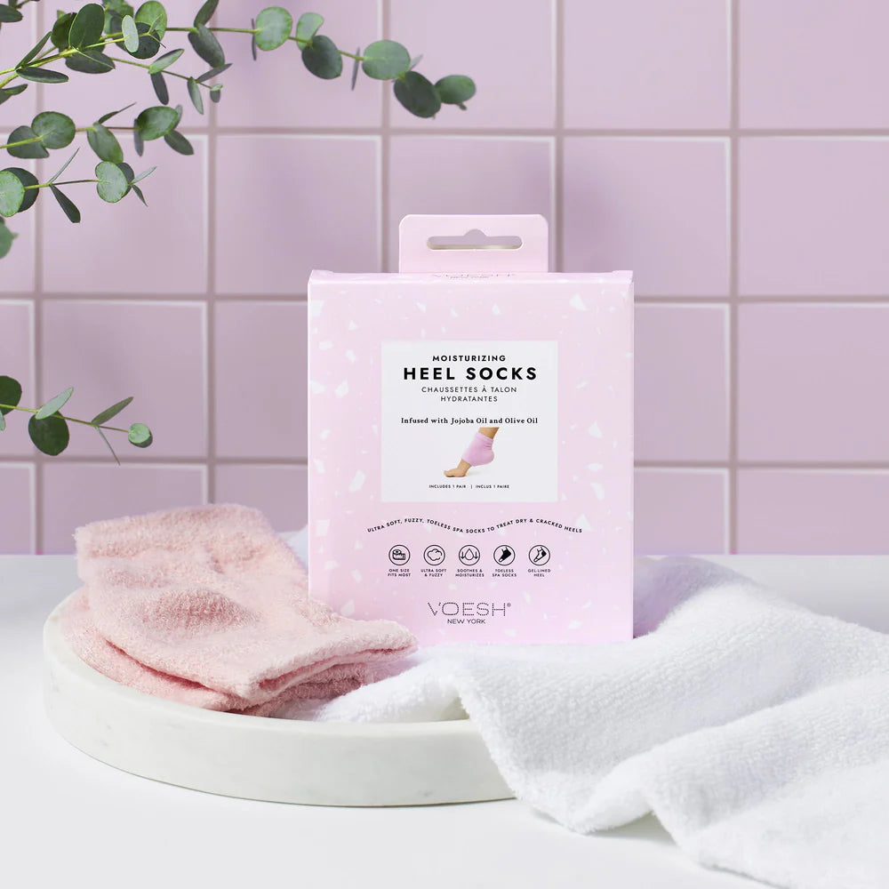 Voesh - Moisturizing Heel Socks With Gel Liner