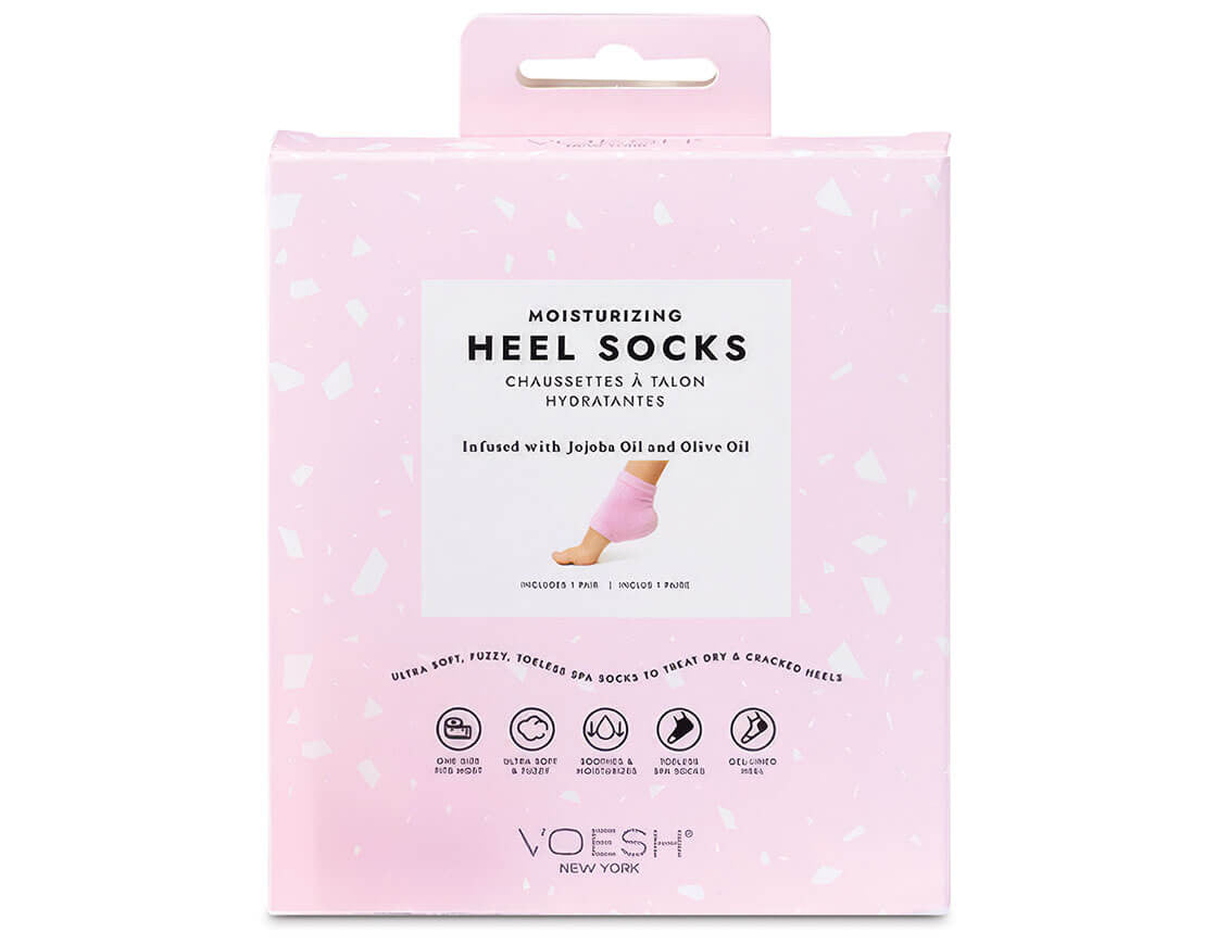 Voesh - Moisturizing Heel Socks With Gel Liner